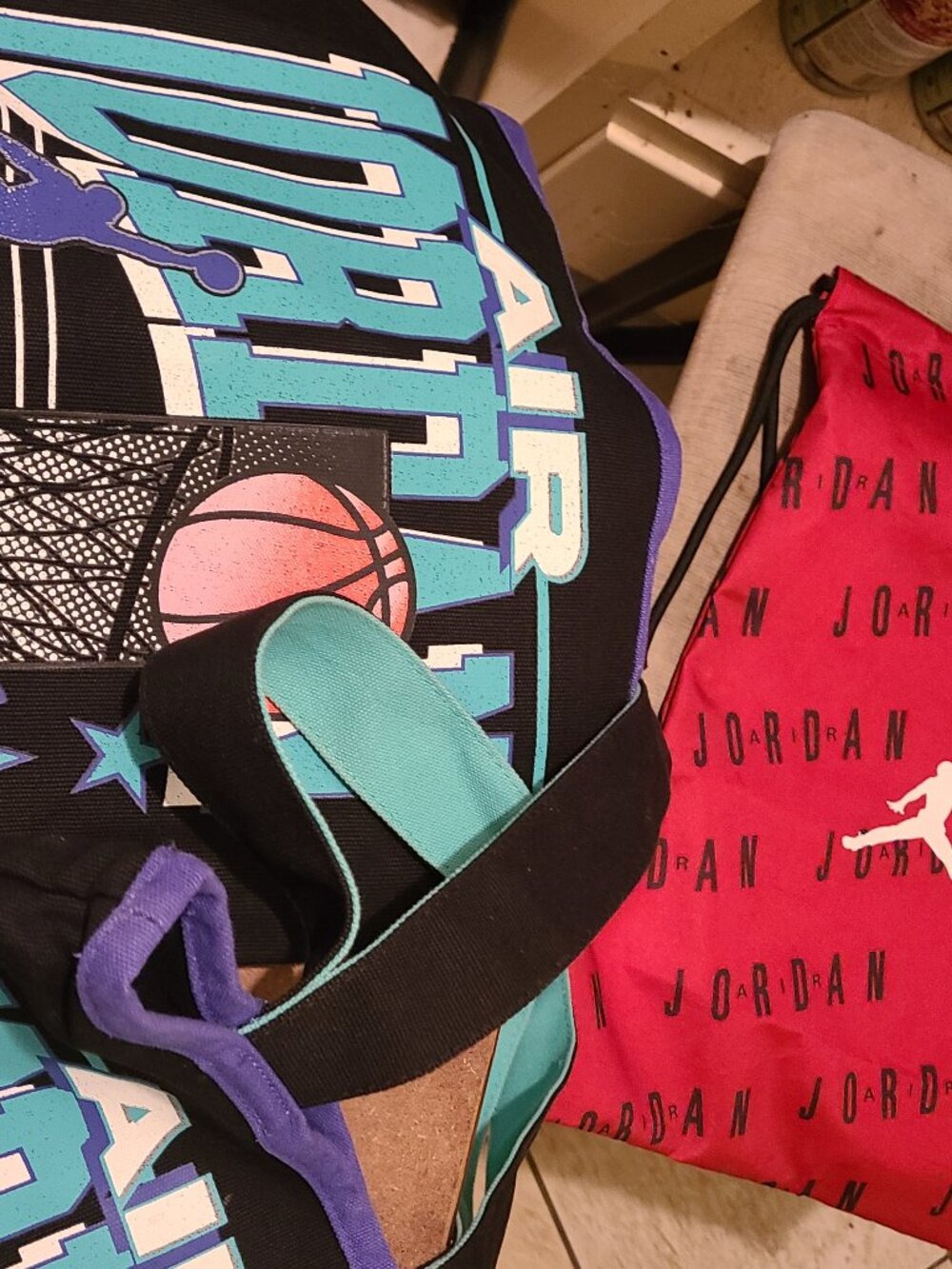 jordan tote bags and drawstring bag